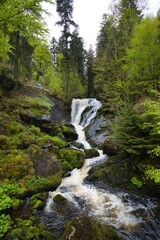 Sicht auf die Triberger Wasserfälle