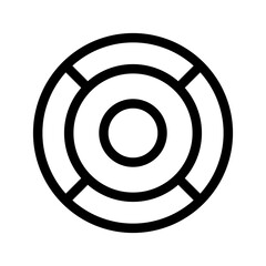 Round Board Game Icon Vector Symbol Design Illustration