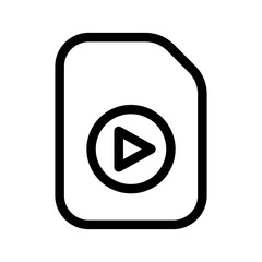Video File Icon Vector Symbol Design Illustration