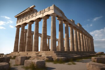 Fototapeta premium Views of the Temple of Hephaestus, Athens, Greece