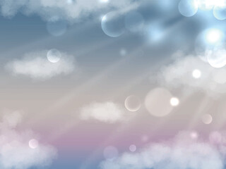 グラデーションが美しい空の背景