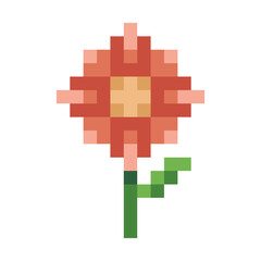 Pixel flower nature 