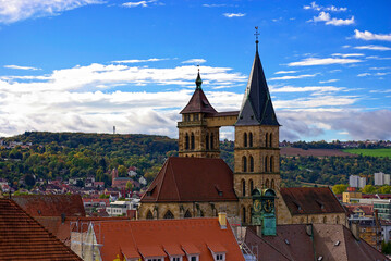 Kirche St. Dionys, Esslingen am Neckar, Baden-Württemberg, Deutschland.
