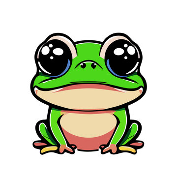 Frogs are lovely land animals to look at them with heart.
