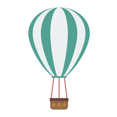 Green hot air baloon