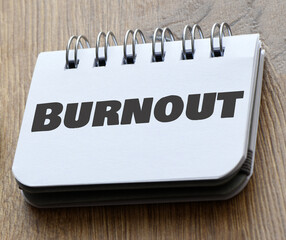 burnout word as medical concept