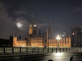 Fototapeta na wymiar London Parliament at night