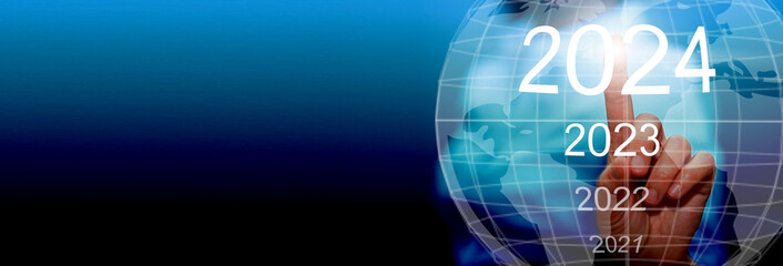 New Year 2024 business plan, strategies, goal, development and success.