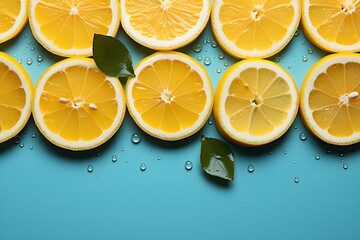 レモンの背景素材　with generative ai