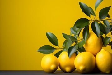 レモンの背景素材　with generative ai