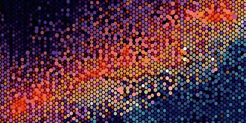 AI Generated. AI Generative. Geometric abstract random pixel dot decoration texture background. Used for graphic or web design. Graphic Art