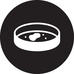 petri dish glyph icon
