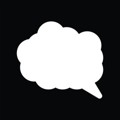Speech buble icon for your design.