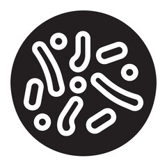 probiotic glyph icon