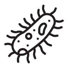 Fototapeta premium bacteria line icon