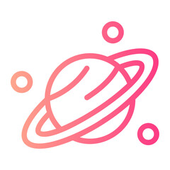 saturn gradient icon © ajat