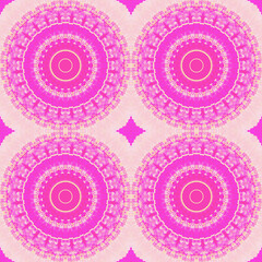 pink mandala seamless pattern, seamless pattern, computer generated