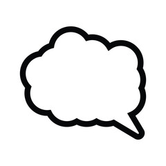 Speech buble icon for your design.