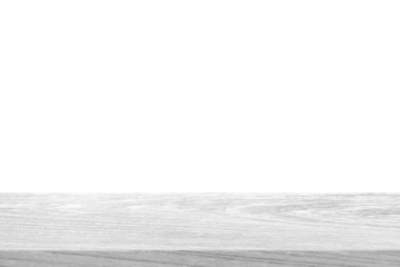 White Wooden Table, Suitable for Product Presentation Backdrop, Display, and Mock up. (Transparent PNG File)	