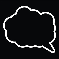 Speech buble icon for your design.