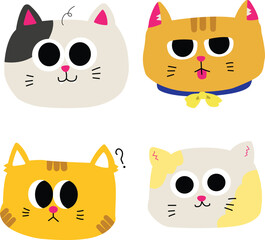 cat icons set