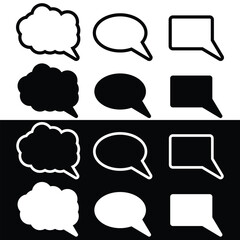 Speech buble icon for your design.