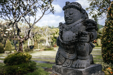 Fototapeta na wymiar Close up statue portrait in Bali, Indonesia