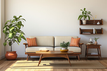 beautiful modern livingroom ai generated