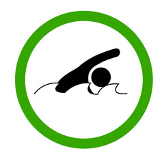 Swimming permitted