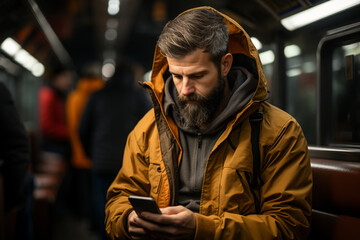 man holding smartphone in hand