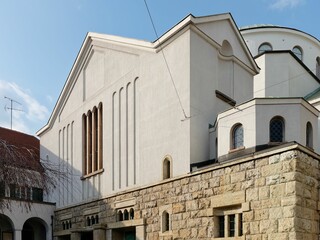 Fototapeta na wymiar Old and majestic church of Saint Blaise in Zagreb, Croatia