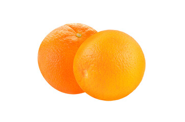 Fresh orange on transparent png
