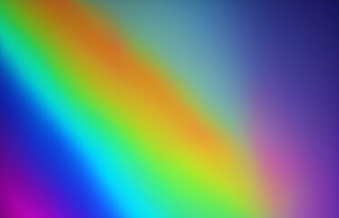 Obraz premium Rainbow light prism effect, Hologram reflection, crystal flare leak shadow overlay, Abstract blurred iridescent light backdrop