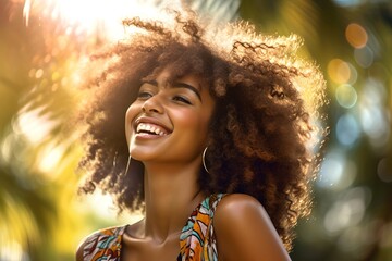 Happy woman, generative ai