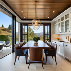 modern dining room