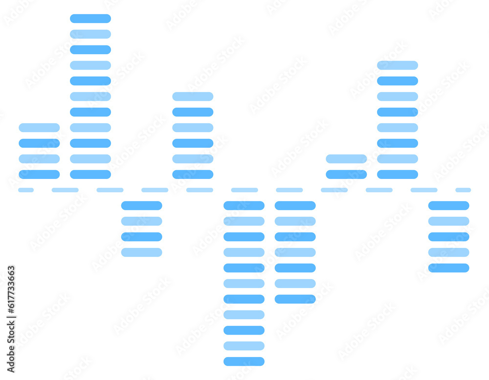 Poster financial column chart icon. presentation report element