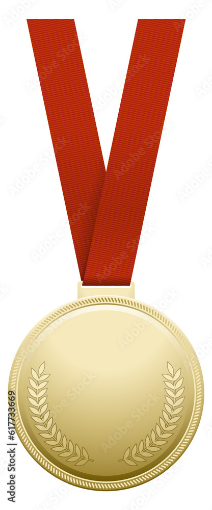 Sticker winner golden medal. premium award blank mockup