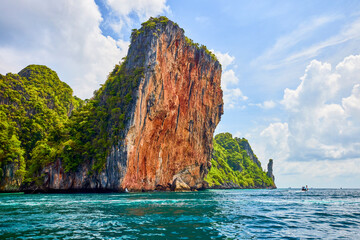 Naklejka premium Beautiful scenery of the Thai islands of Phuke, scenery for travel.
