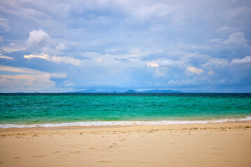 Beautiful scenery of the Thai islands of Phuke, scenery for travel.