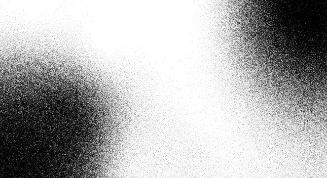Gritty sand noise overlay, vintage grunge pattern on grainy background. Vector graphic with grunge texture, distressed black and white elements. Distressed patterns, halftone dots and speckle effects.