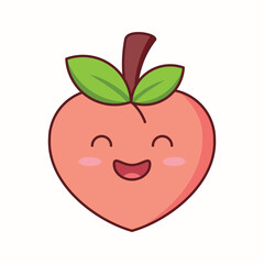  This kawaii peach illustration is perfect for children's products, stationery, cute merchandise, social media graphics, and any project that calls for a dose of irresistible charm. Eps 10