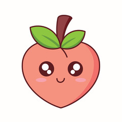  This kawaii peach illustration is perfect for children's products, stationery, cute merchandise, social media graphics, and any project that calls for a dose of irresistible charm. Eps 10