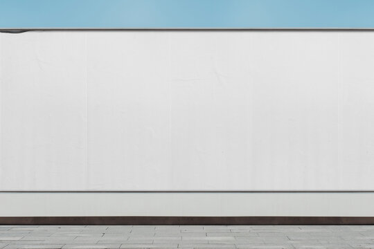 Blank Billboard Mockup on Street Wall