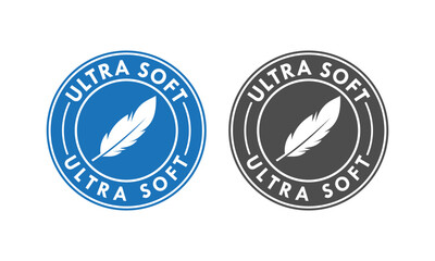 Ultra soft design logo template illustration © Deni