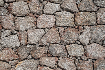 New white stone wall close