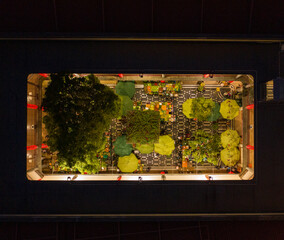 Mercado Lavradores Drone night