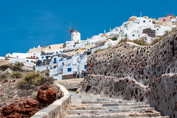 Staircase trail in Oia (Santorini)