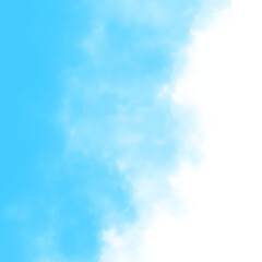 Fototapeta premium Blue smoke from the side