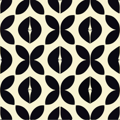 Dynamic black and white pattern with art deco arrow motifs.