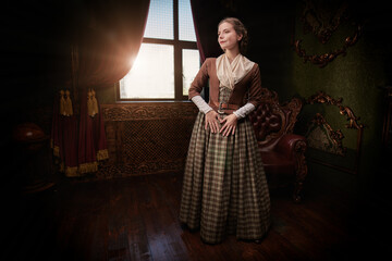 Fototapeta premium historical novel heroine